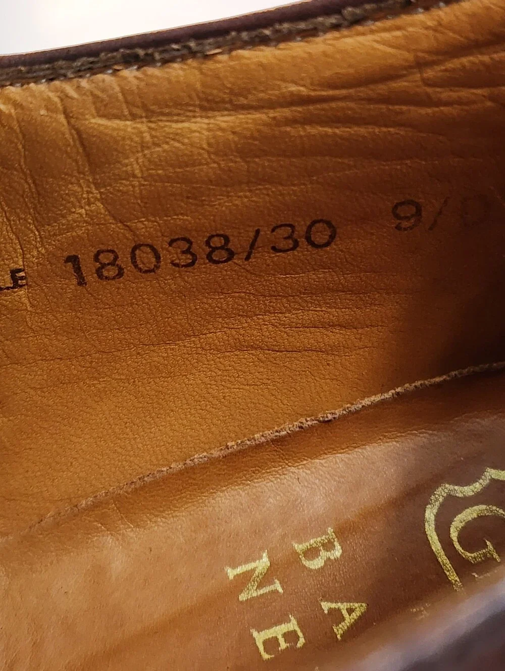 Grenson Splittoe Handcrafted Leather Dress Barney's New York 9D Brown England